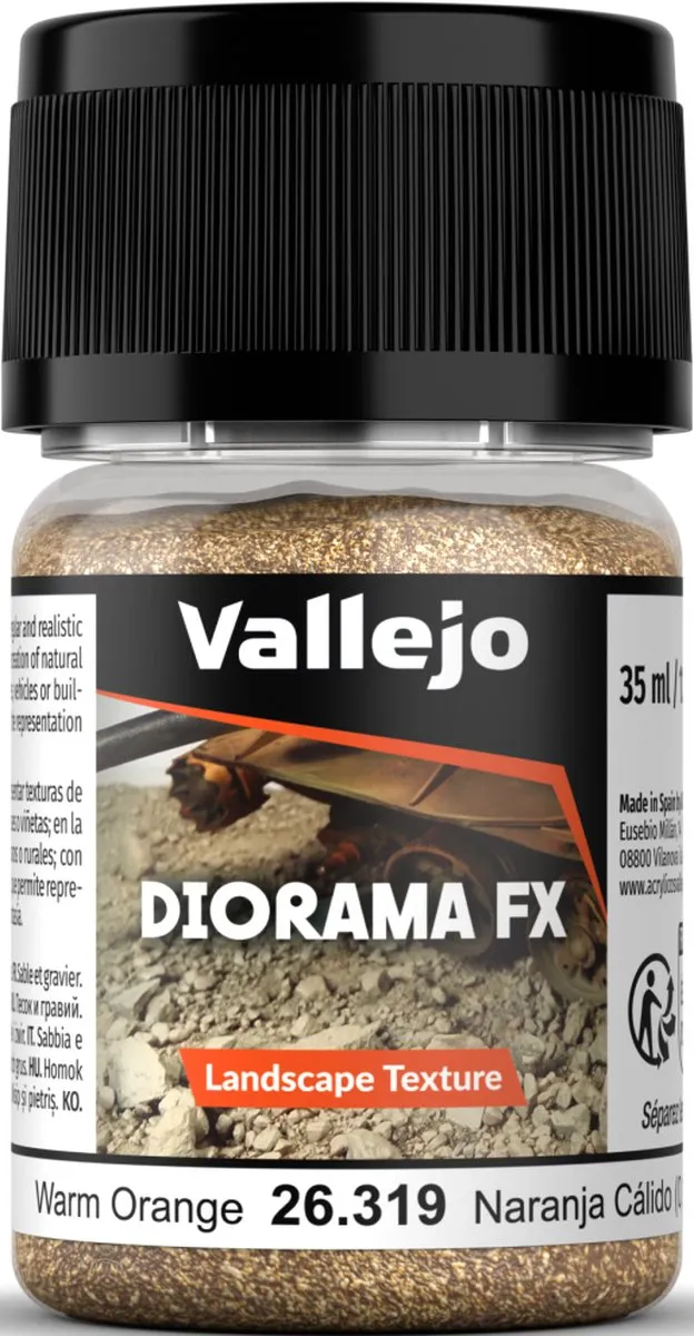 Vallejo Landscape Textures 319 Warm Oranje 35ml