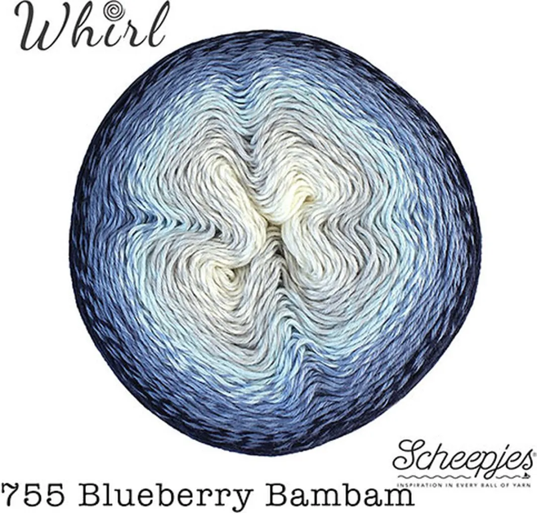 Scheepjes Whirl 1000m - Blueberry Bambam - 5 Kleuren