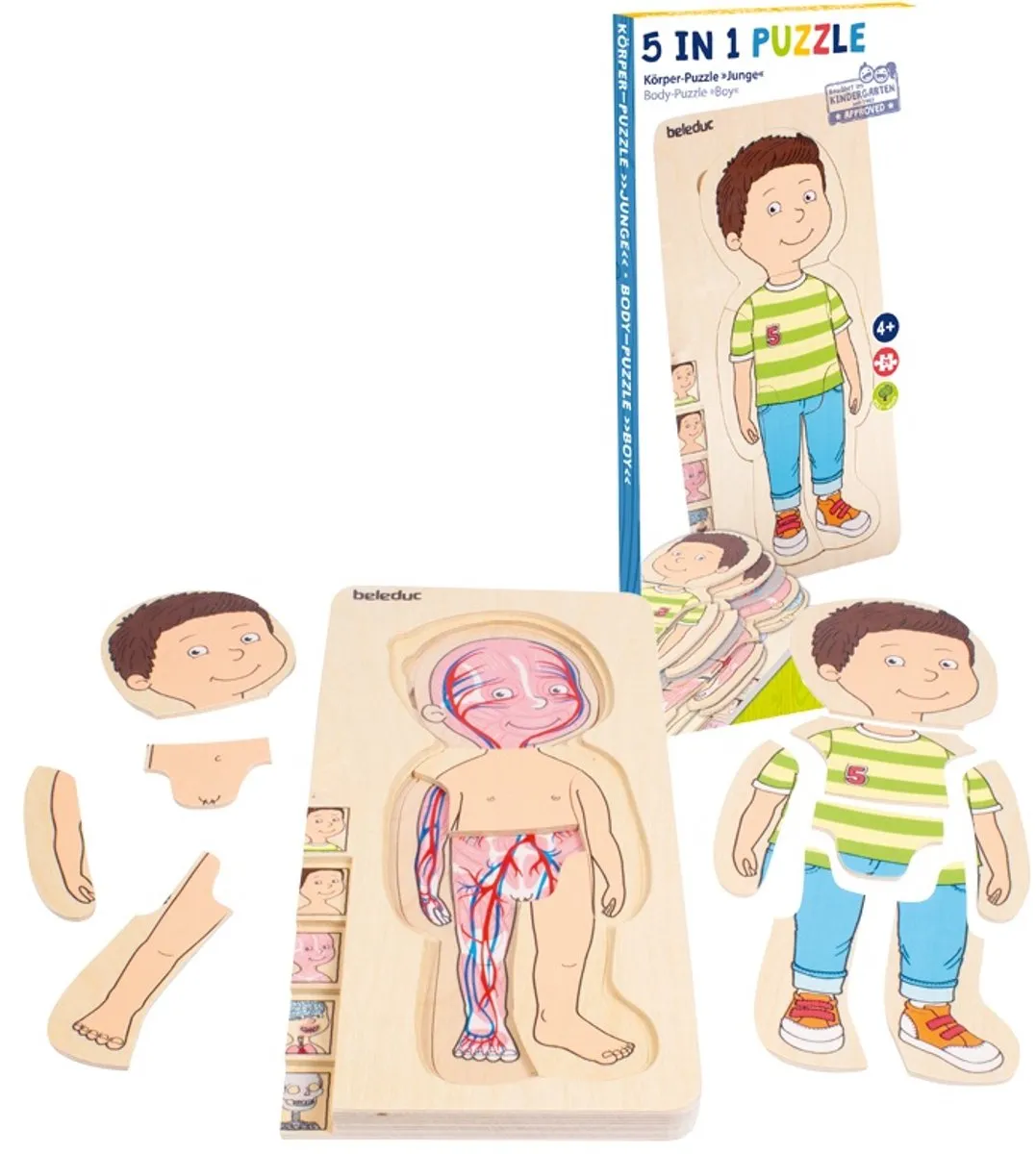Beleduc Lagenpuzzel Jongen 30 Stuks