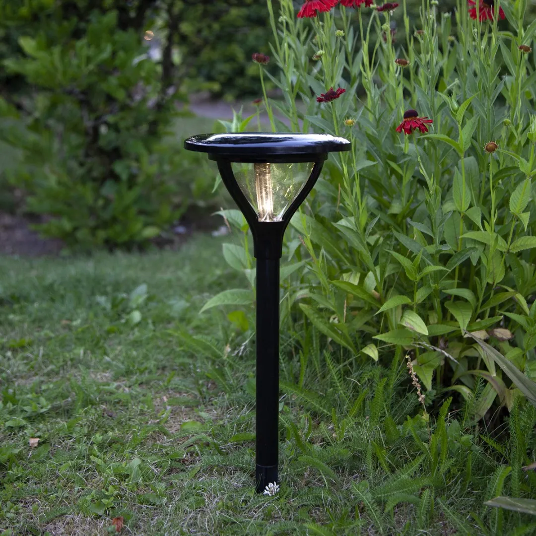 Star Trading Solar Meriva LED Padverlichting 34cm - Zwart - Warm wit