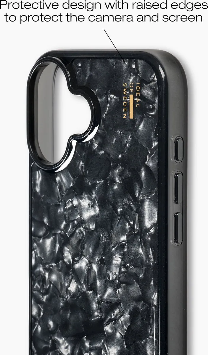 iDeal of Sweden Pearlised Case iPhone 16 Plus - IDPLC-I2467-01 - Pearlised Black - afbeelding 6 van 6