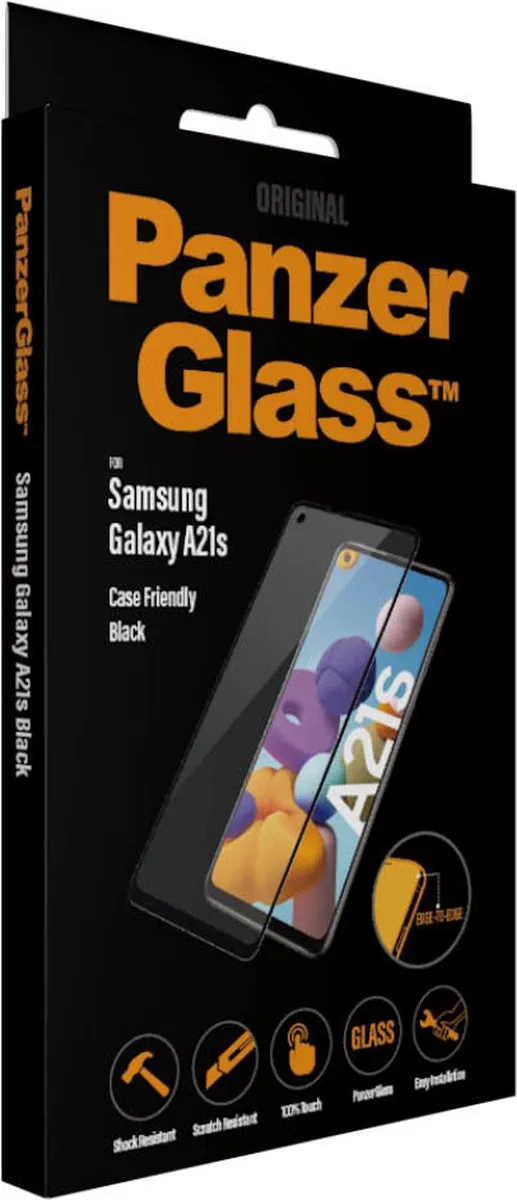 PanzerGlass PZ-7235 Screenprotector Samsung Galaxy A21s - Zwart - afbeelding 6 van 6