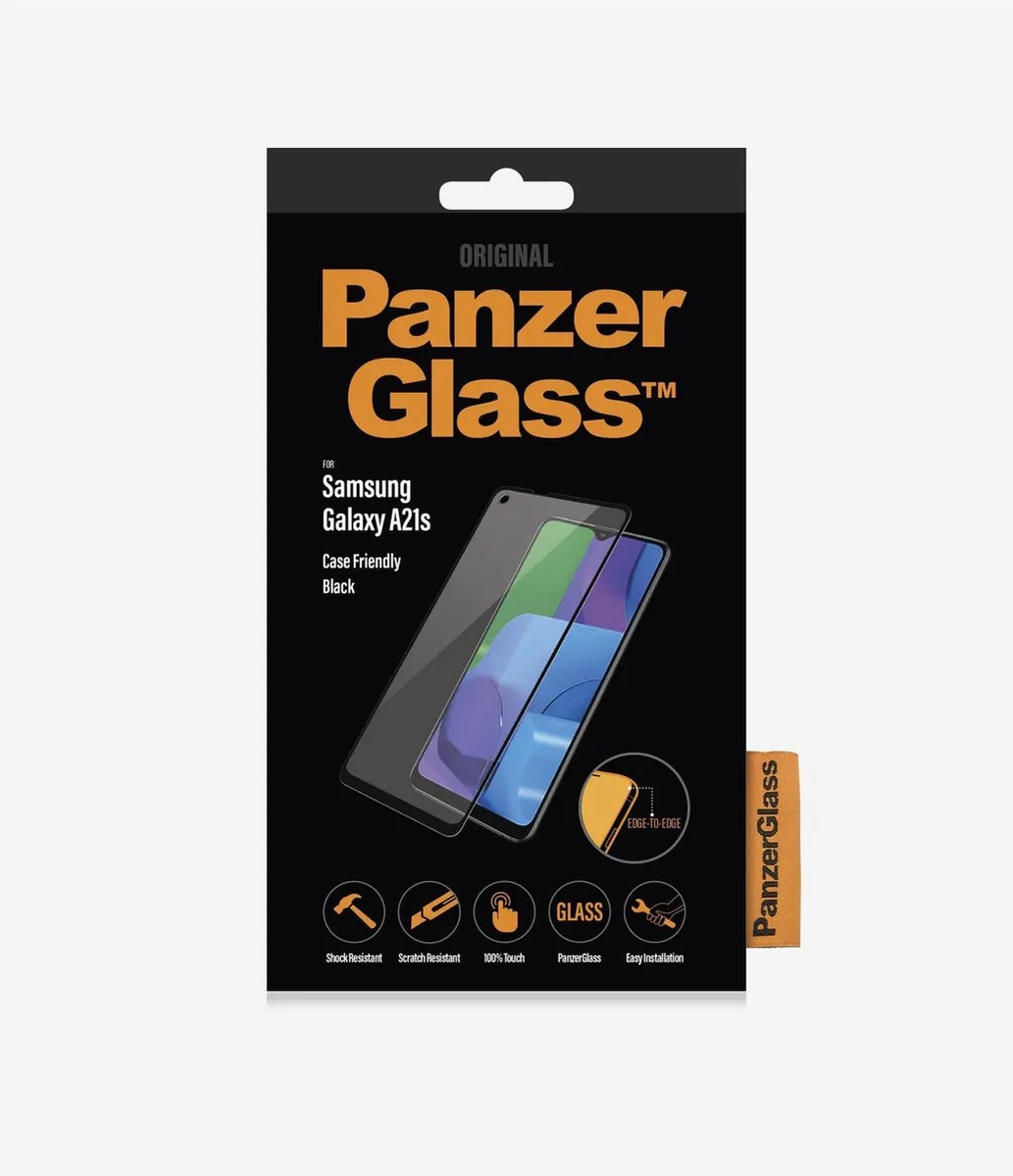 PanzerGlass PZ-7235 Screenprotector Samsung Galaxy A21s - Zwart