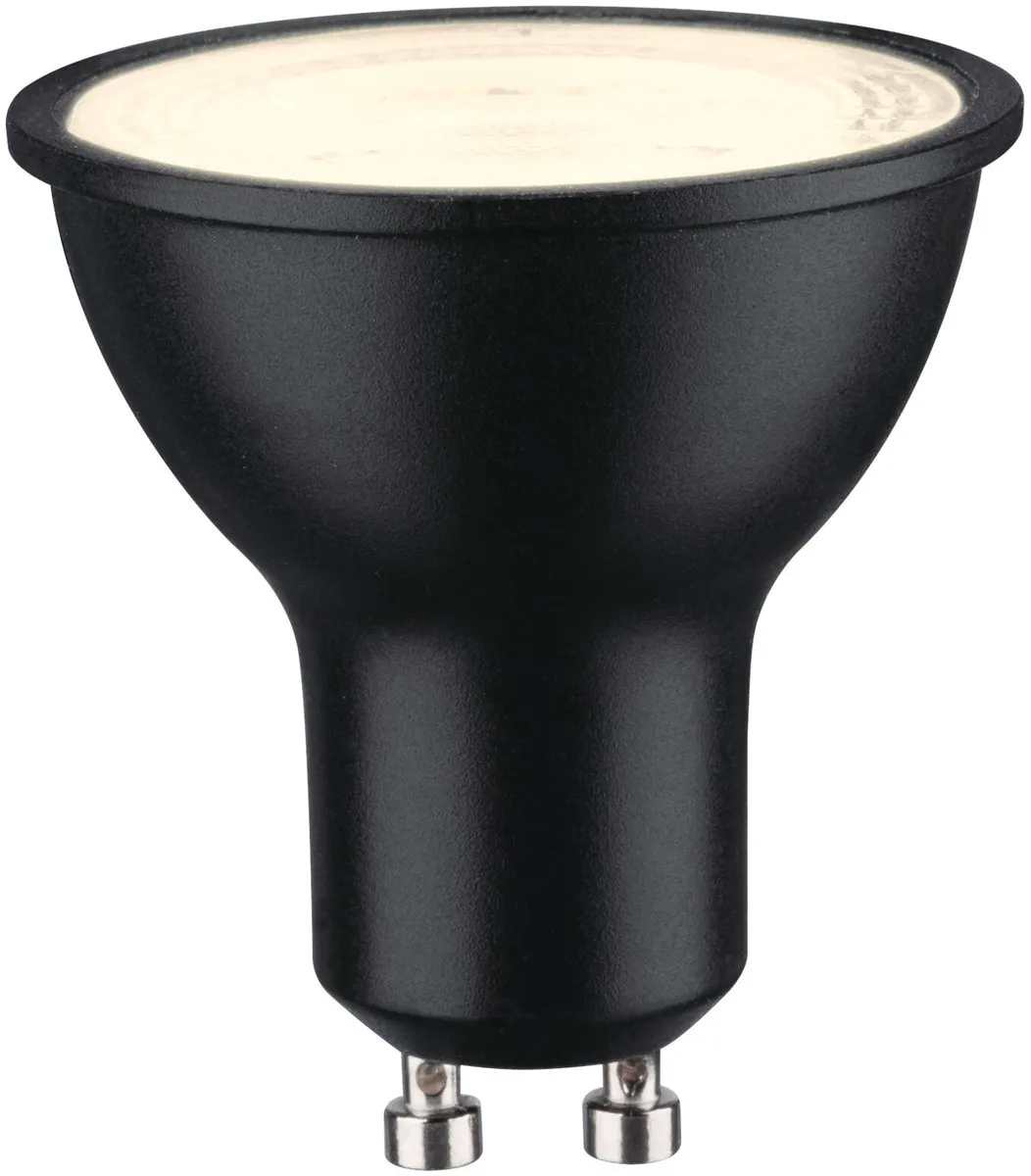 Paulmann Standaard LED Spot GU10 8W 750lm - 2700K Warmwit - Zwart Mat