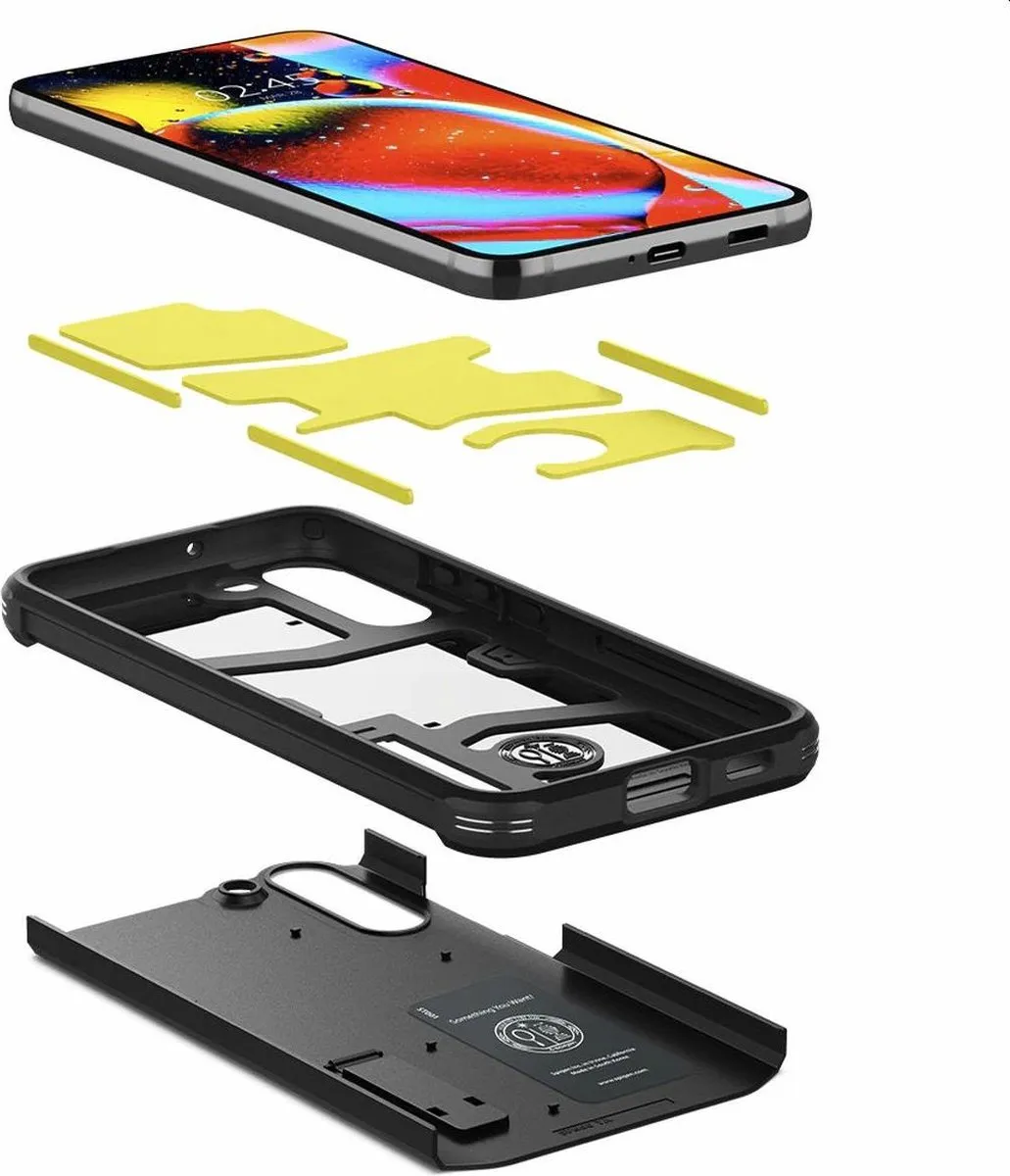 Spigen Tough Armor ACS03958 Hoesje - Samsung Galaxy S22 Plus - Zwart