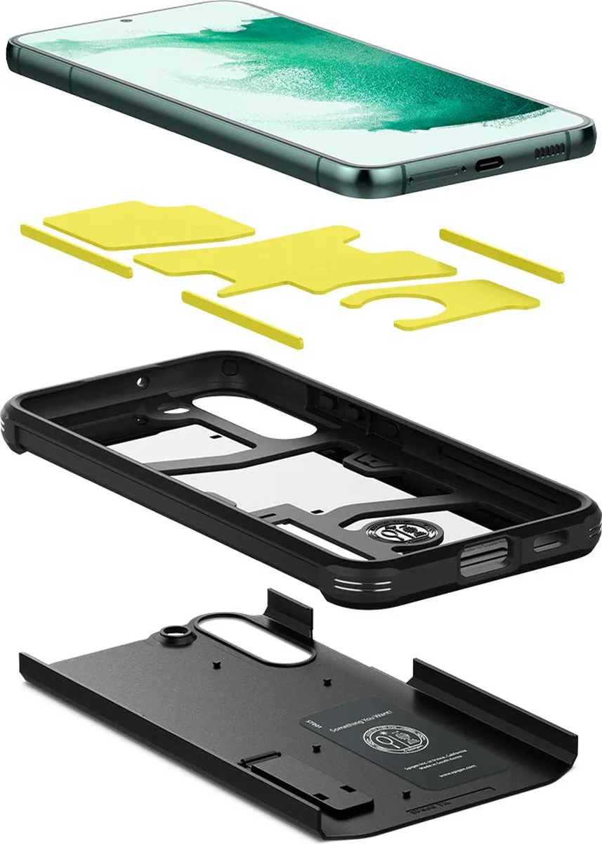 Spigen Tough Armor ACS03958 Hoesje - Samsung Galaxy S22 Plus - Zwart