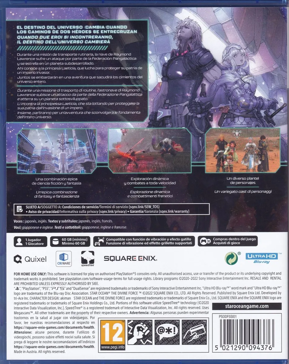 Square Enix Star Ocean The Divine Force - PS5
