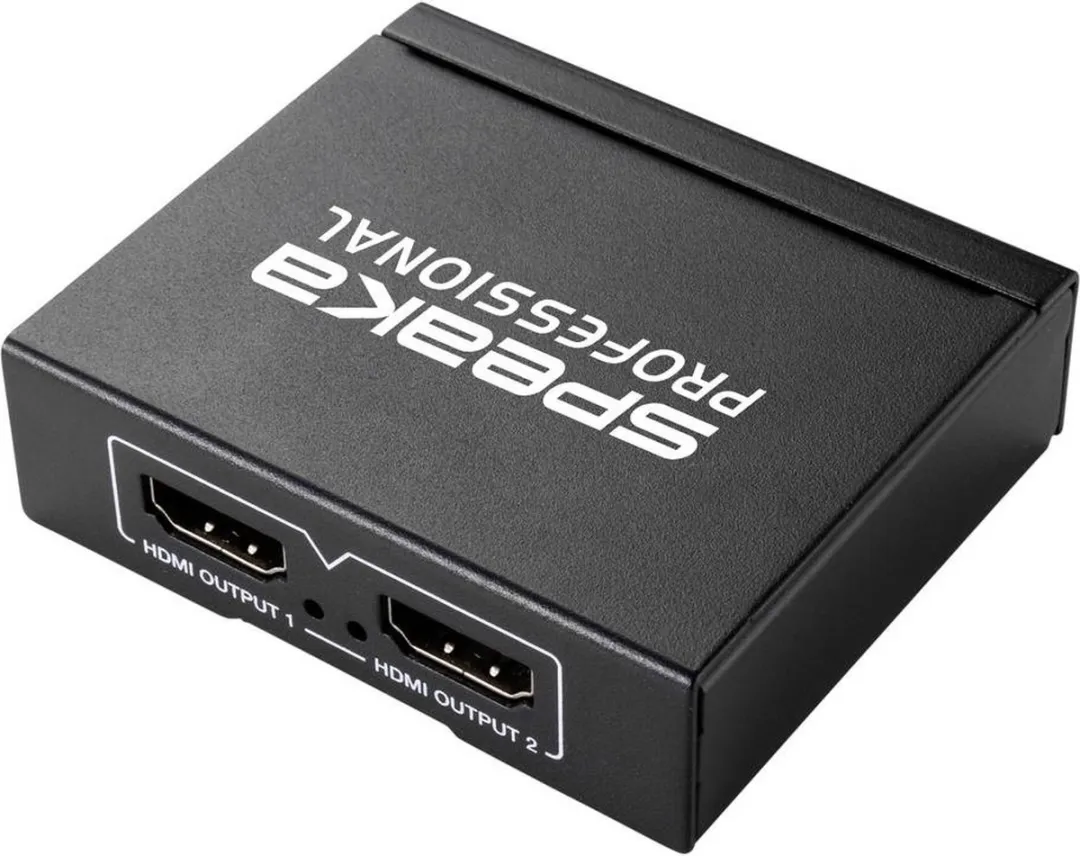 SpeaKa Professional SP-1676616 HDMI-splitter 2 poorten - 1920x1080 - Zwart