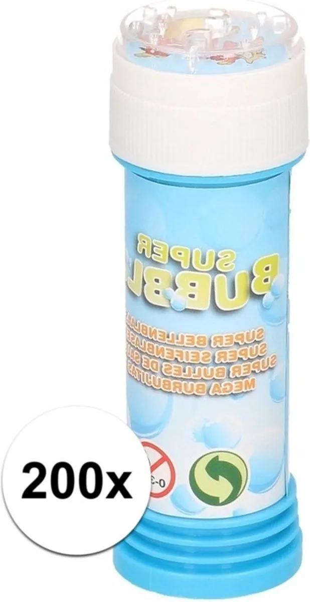 Johntoy Kinder Bellenblaas 50ml - 200 Stuks - Multi