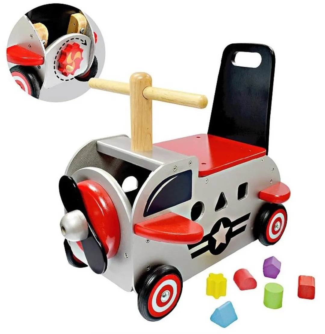 I'm Toy Loop Duwwagen/Vliegtuig Groen