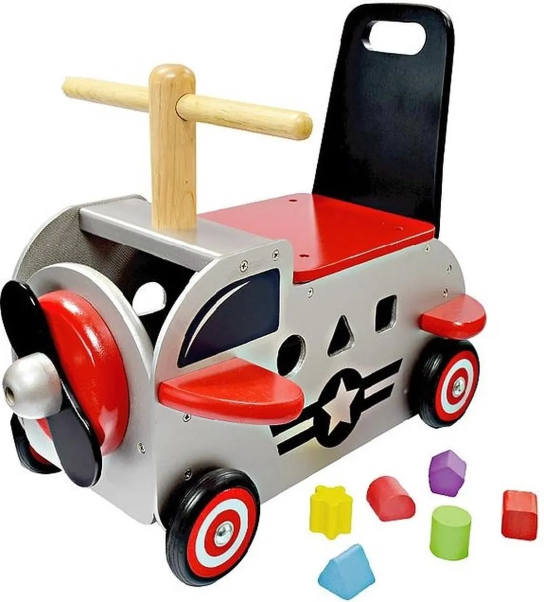 I'm Toy Loop Duwwagen/Vliegtuig Groen