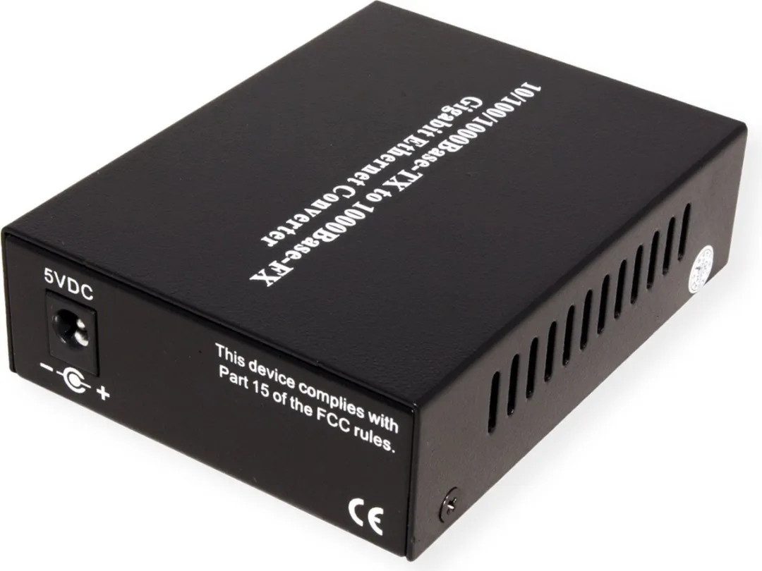 Value Gigabit Ethernet Converter RJ-45 - SFP - Zwart