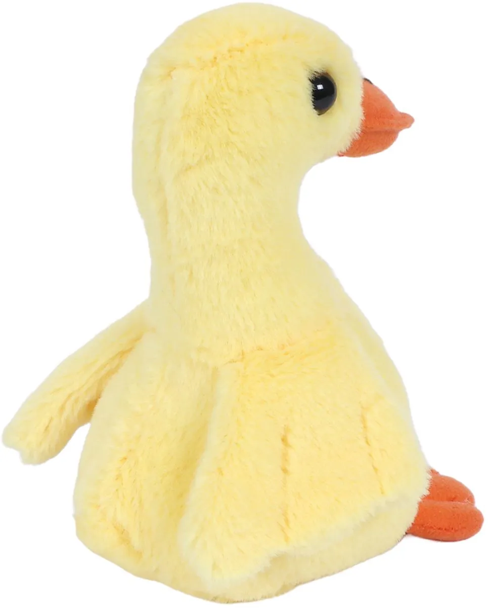 PIA Soft Toys Pluche Knuffeldier Eendje - Geel 12cm