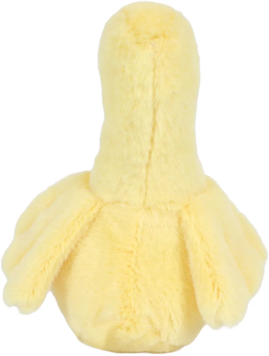 PIA Soft Toys Pluche Knuffeldier Eendje - Geel 12cm
