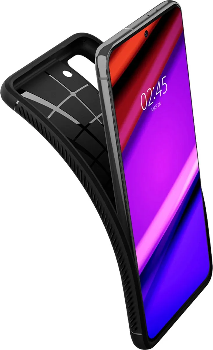 Spigen Samsung Galaxy S21 Rugged Armor Hoesje - Zwart - mpn-8809756642593