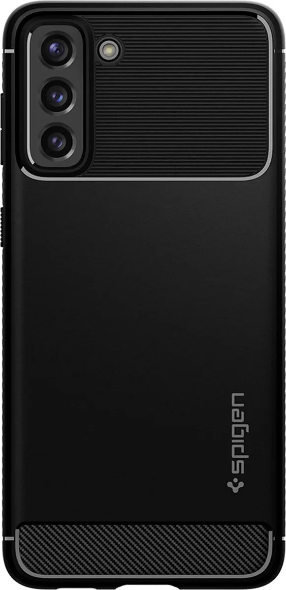 Spigen Samsung Galaxy S21 Rugged Armor Hoesje - Zwart - mpn-8809756642593