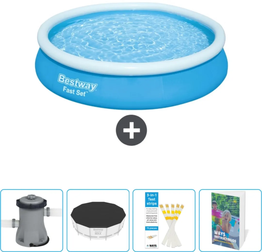 Bestway Fast Set Zwembad 366x76cm Blauw