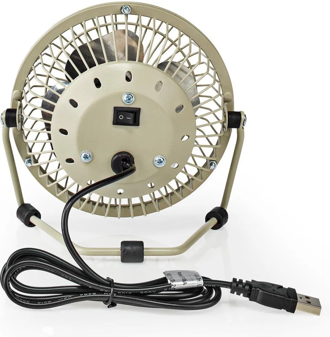 Nedis FNDK1GY10 Tafelventilator 10cm - Grijs