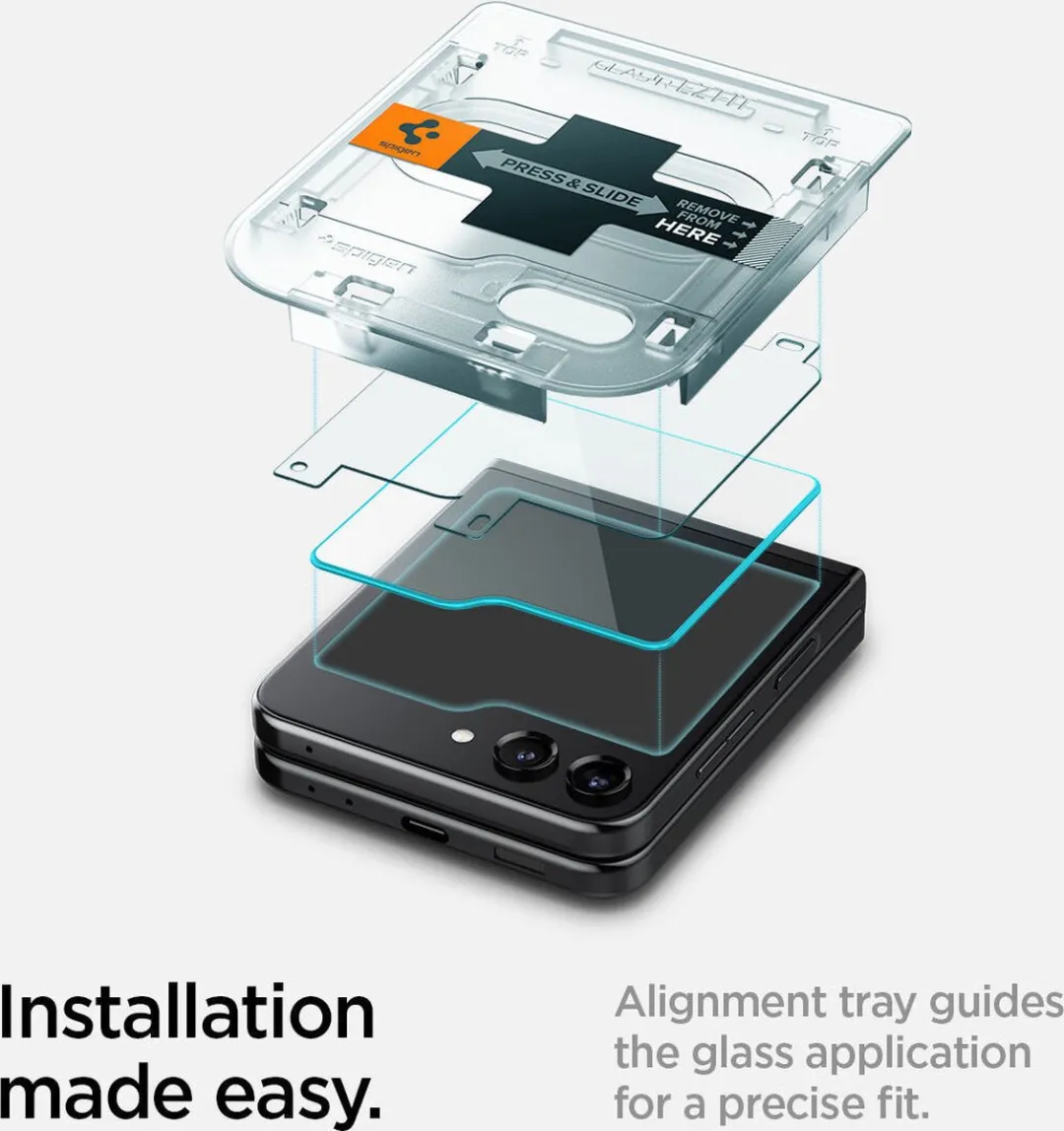 Spigen Samsung Galaxy Z Flip5 Scharnier Screenprotector AGL06525 - afbeelding 6 van 6