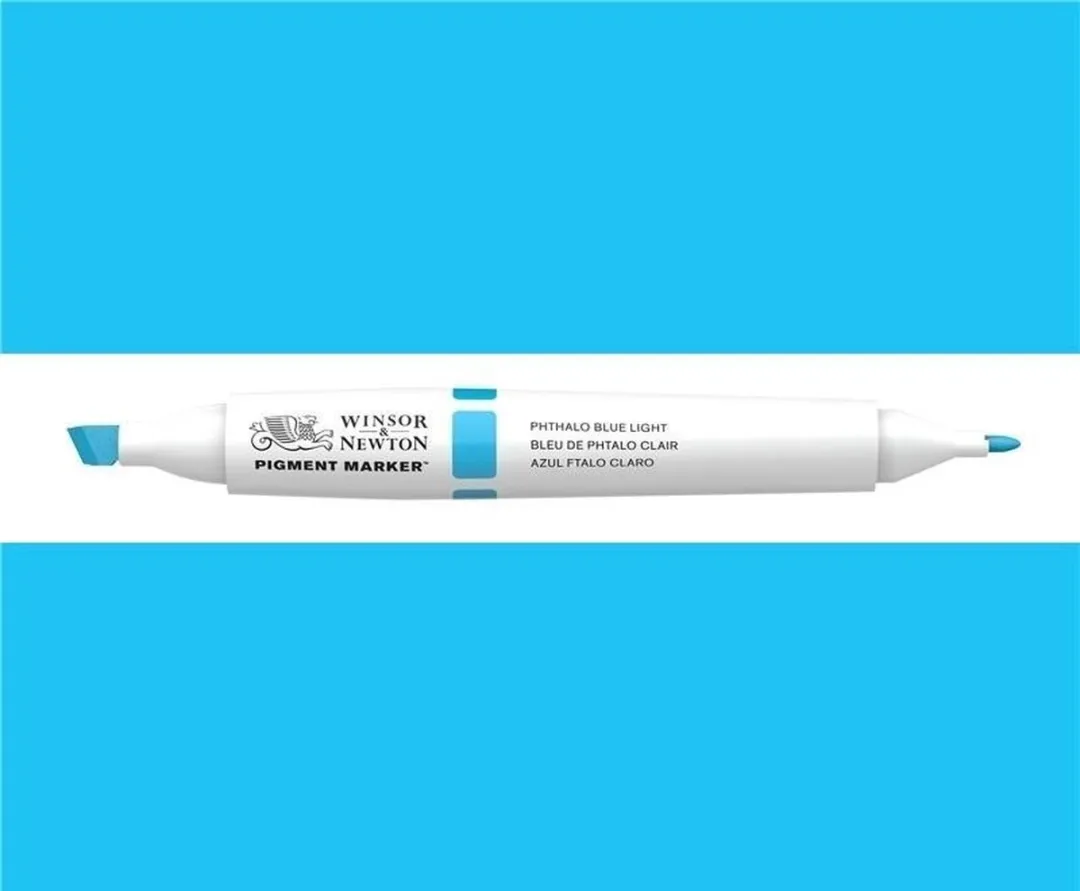 Winsor & Newton Pigment Marker Phthalo Blue Light 0202/053