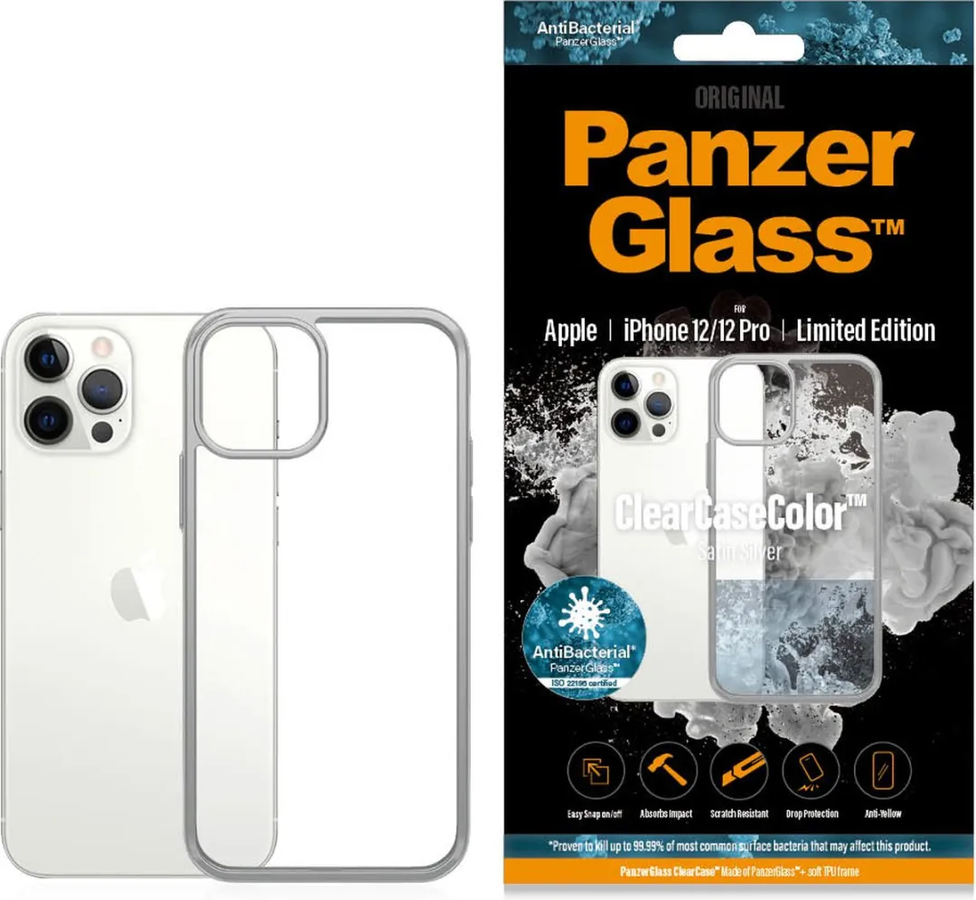 PanzerGlass ClearCaseColor iPhone 12/12 Pro PZ-0271 - Satin Silver