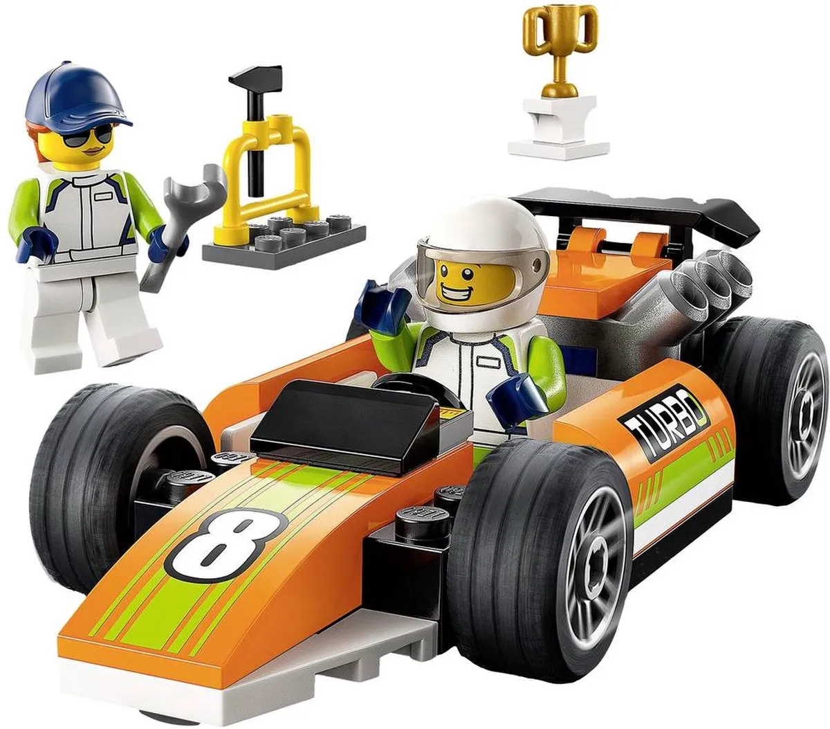 LEGO City Racewagen 60322 - 2 Minifiguren