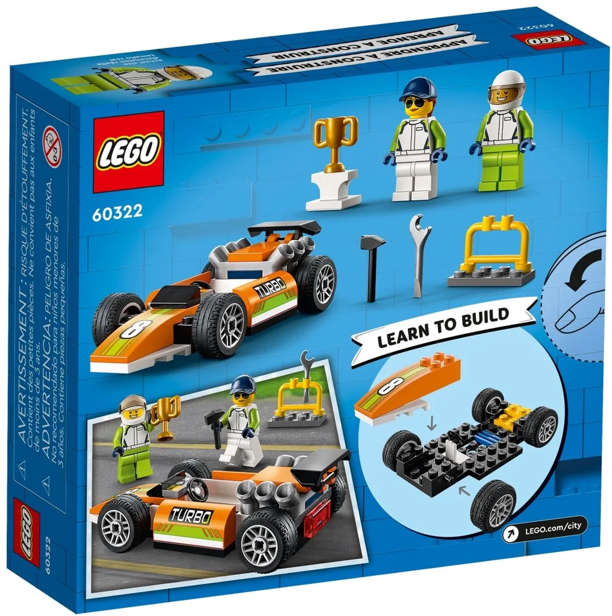 LEGO City Racewagen 60322 - 2 Minifiguren