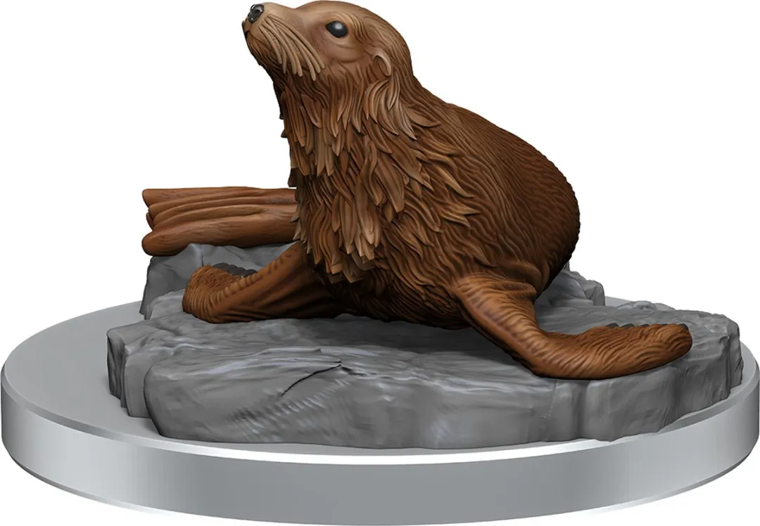 Wizkids D&D Nolzur's Marvelous Miniatures Locathan & Seal - Grijs