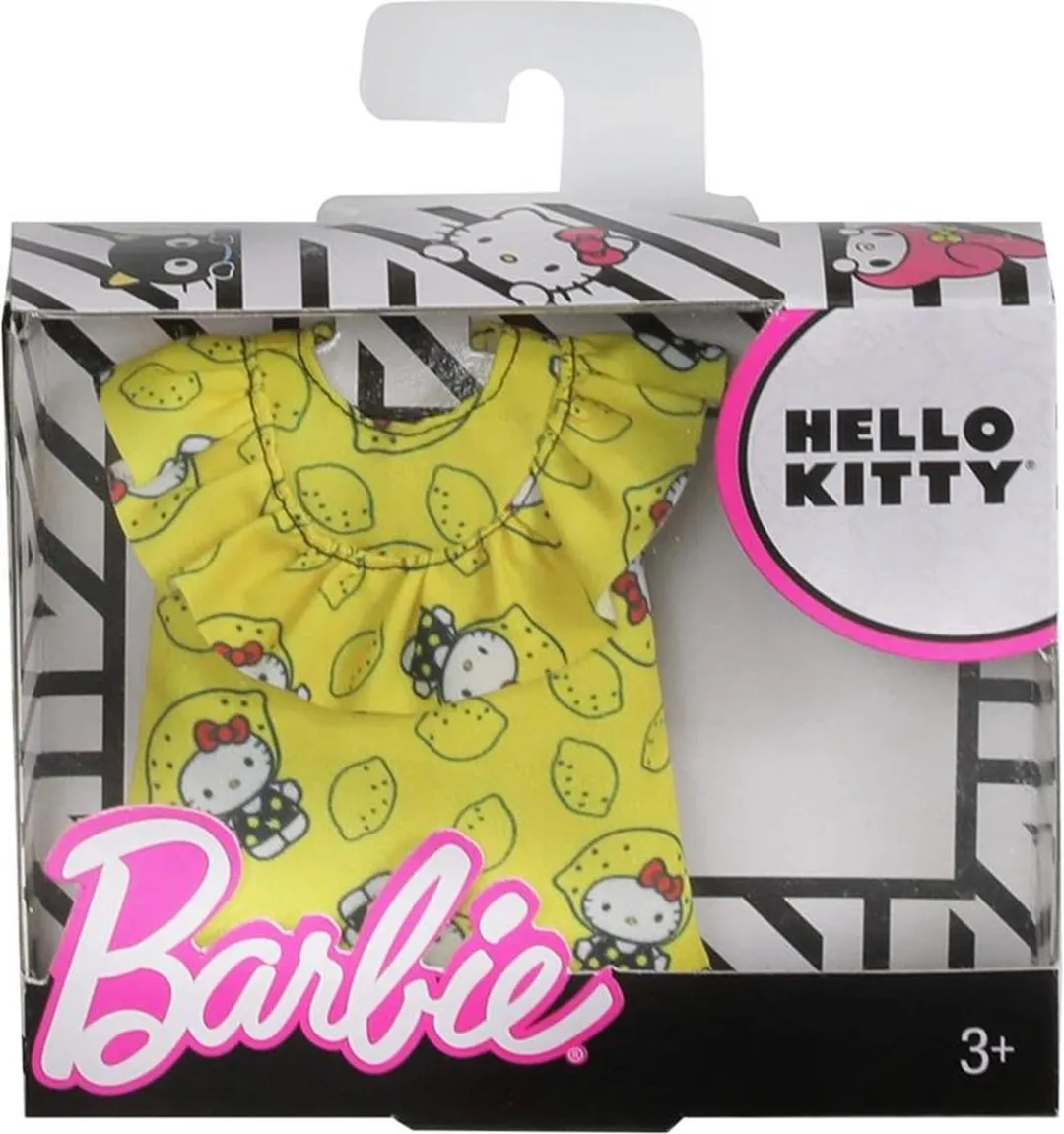 Barbie Hello Kitty Kledingstuk - Geel