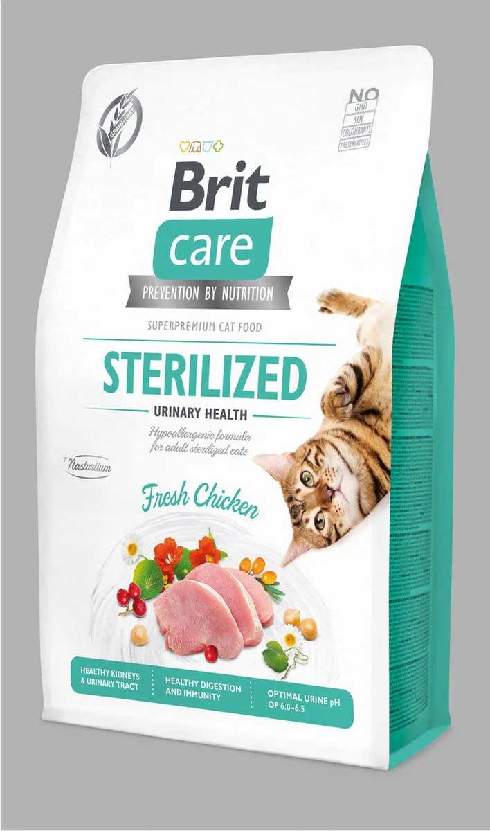 Brit Care Sterilized Urinary Health Kattenvoer 2kg