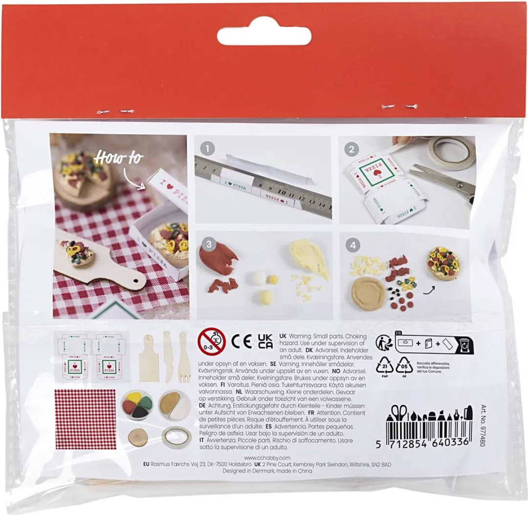 Creativ Company Mini Hobbyset Kabouterdeur Pizza - Divers