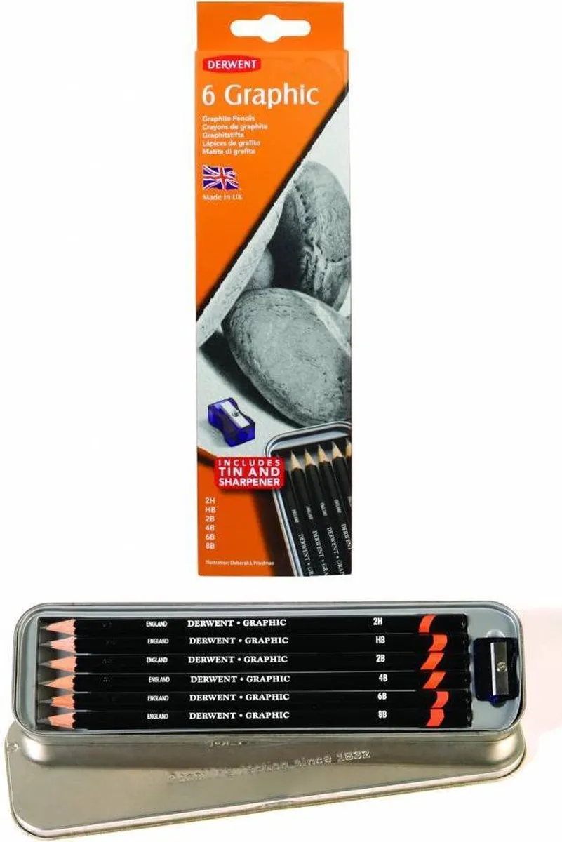 Derwent Graphic 6 Potloodset
