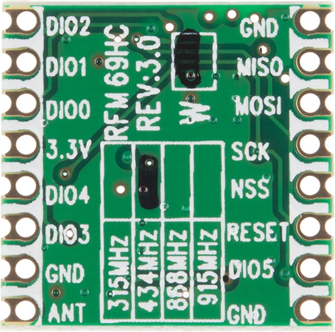Sparkfun RFM69HCW RF-zender 434MHz - Arduino/Raspberry