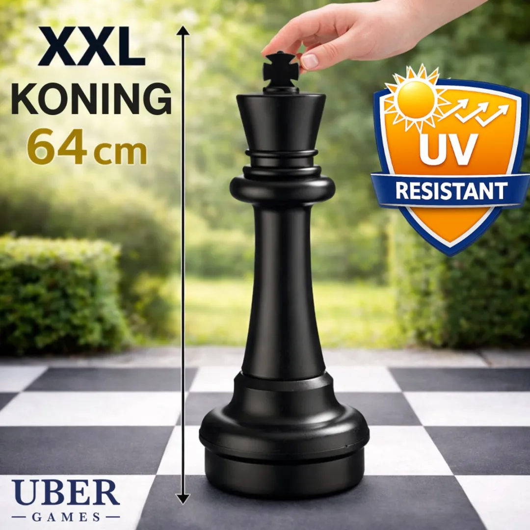 Ubergames Schaakstuk Koning 64cm - Zwart
