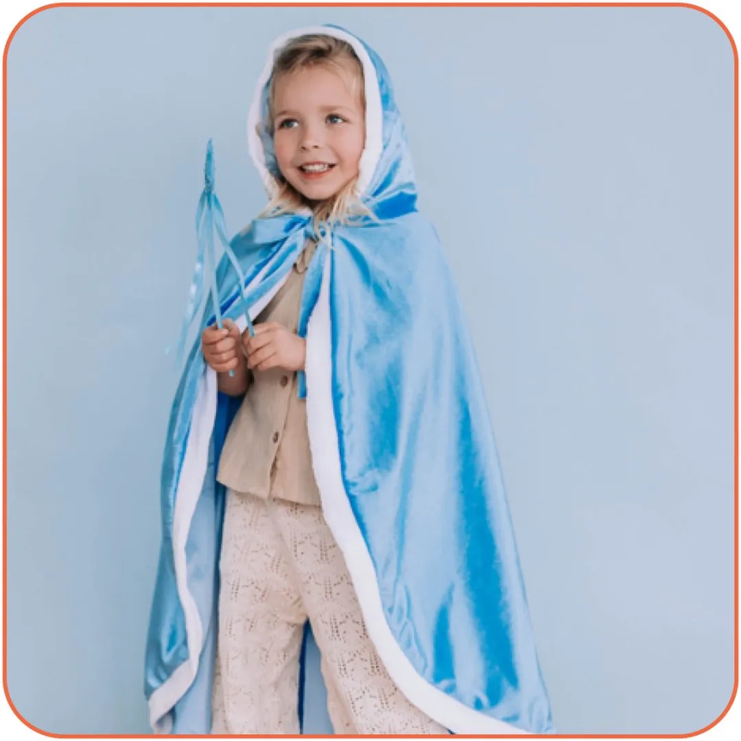 Jobber Toys Prinsessen Mantel - Blauw - 3-7 jaar