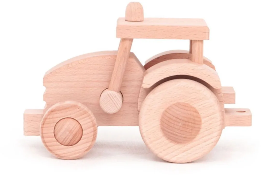 Bajo - Houten Bouwpakket - Traktor - Constructiespeelgoed - 3+ Jaar