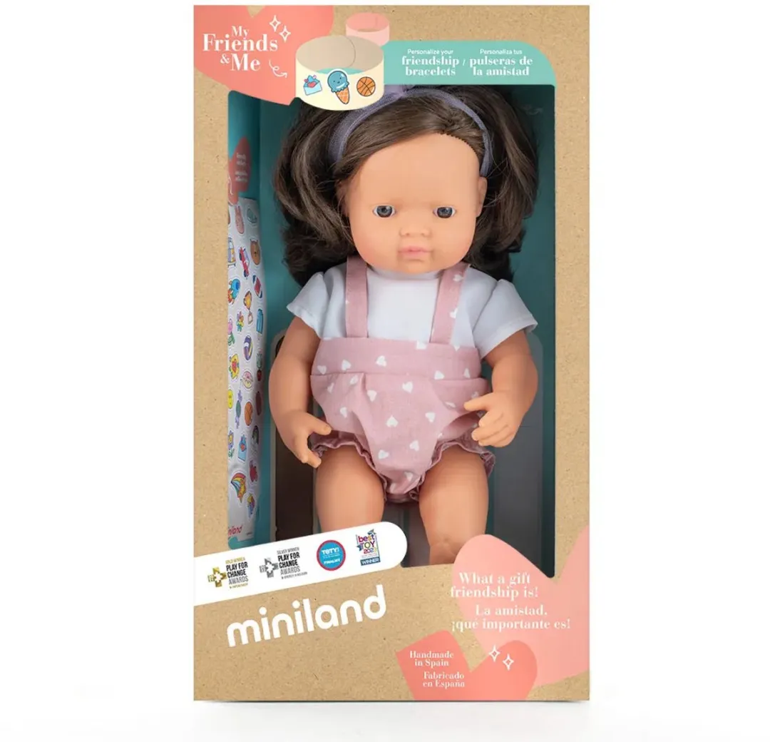 Miniland Pop Europees Meisje 38cm Multicolor - MPN 8413082332112