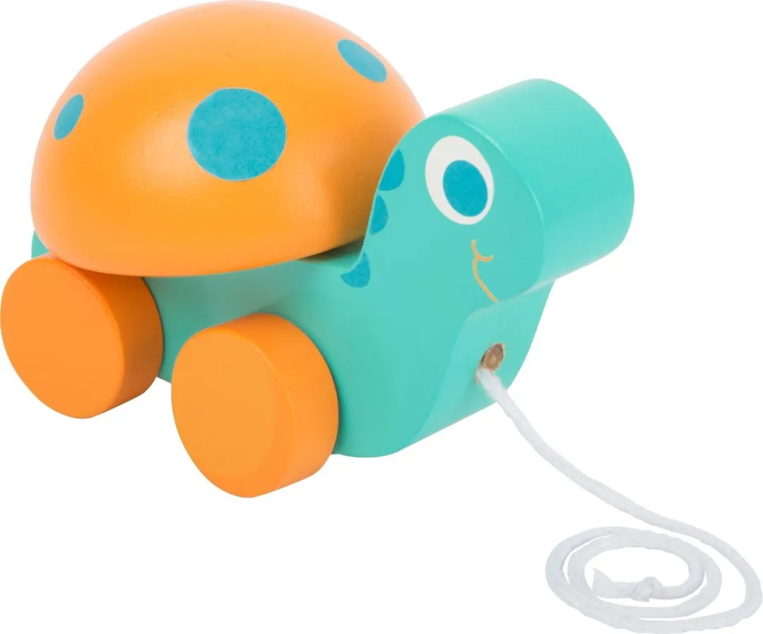 Small foot Houten Trekfiguur Schildpad