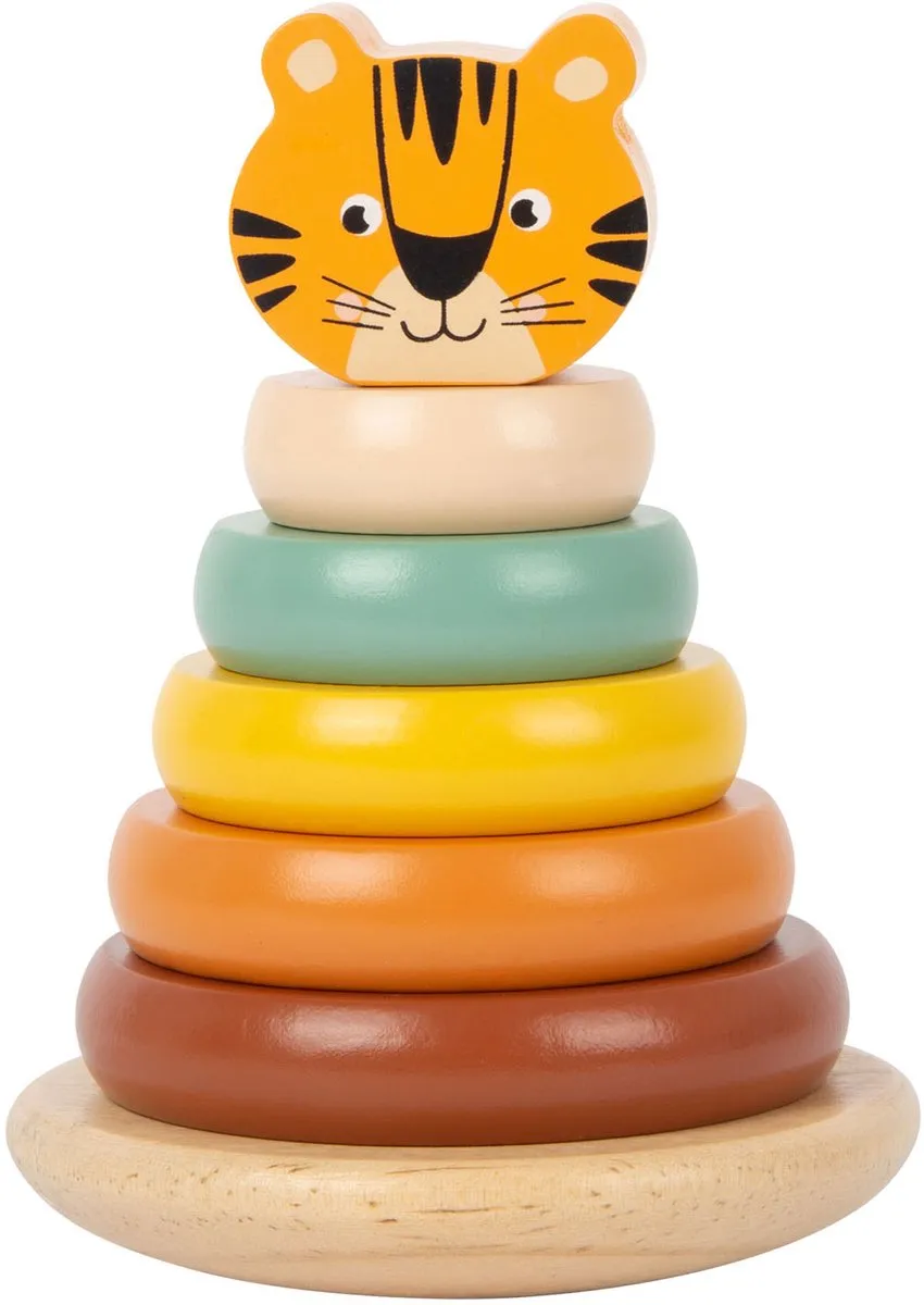 Small Foot Houten Stapeltoren Safari Tijger