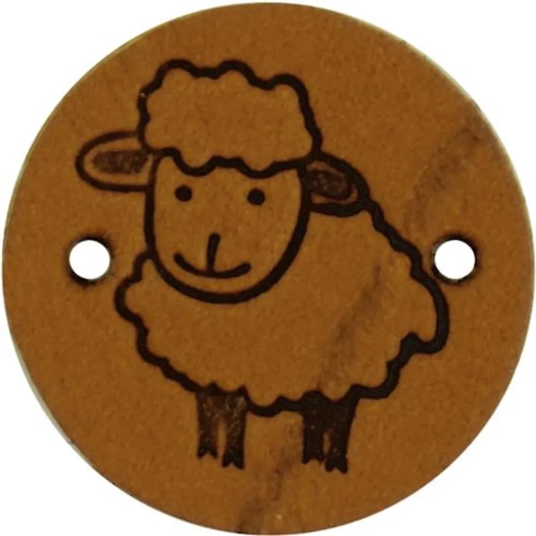 Durable Leren Label met Schaapopdruk