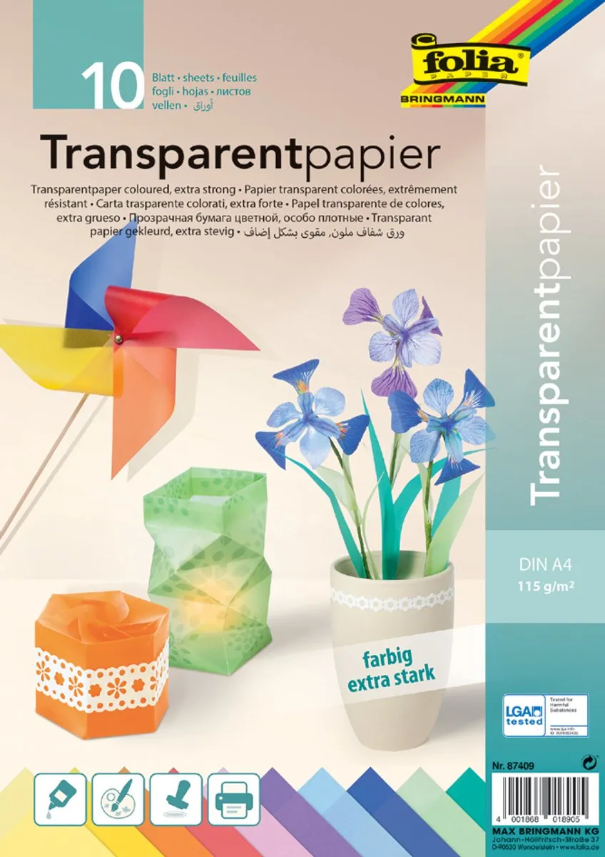 Folia Transparant Papier A4 115gr