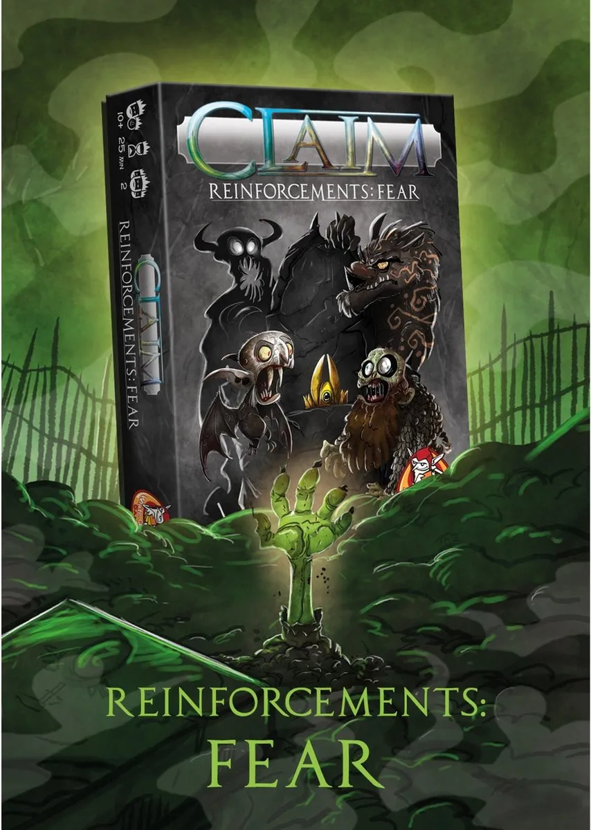 White Goblin Games Claim Reinforcements: Fear - Tactisch Kaartspel 2 Spelers