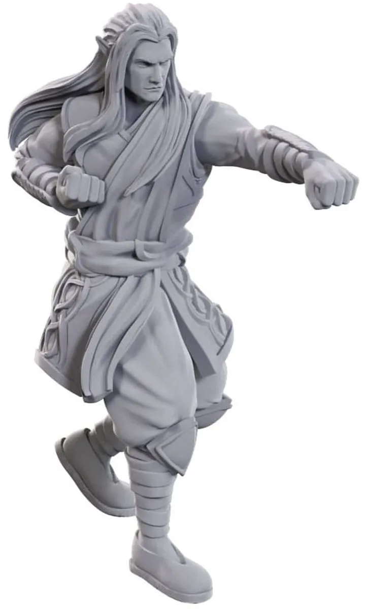 Wizkids D&D Nolzur's Archdruid & Martial Art Adept Miniaturen - Grijs