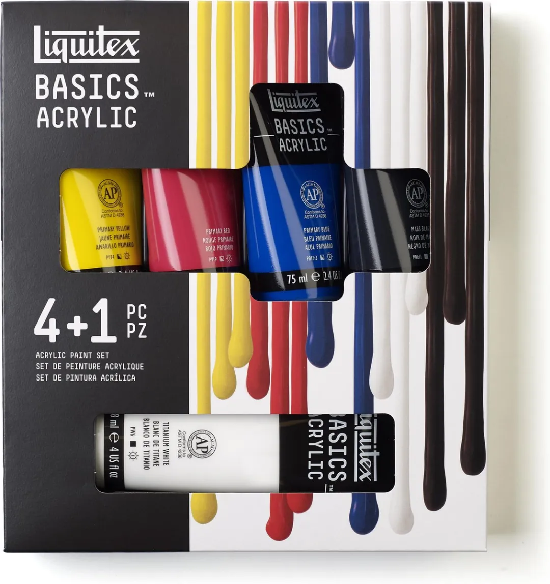 Liquitex Basics Acrylverf Set 5 Stuks
