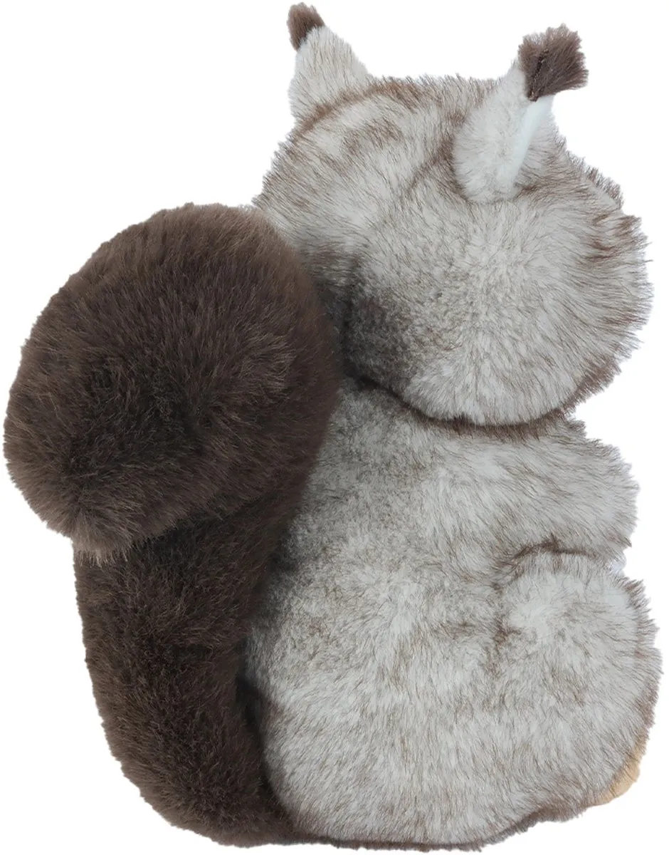 PIA Soft Toys Pluche Eekhoorn Knuffel 29cm - Grijs/Bruin