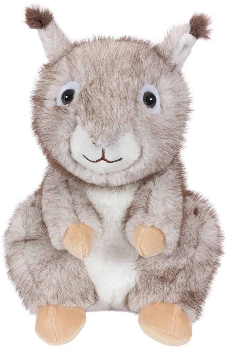 PIA Soft Toys Pluche Eekhoorn Knuffel 29cm - Grijs/Bruin