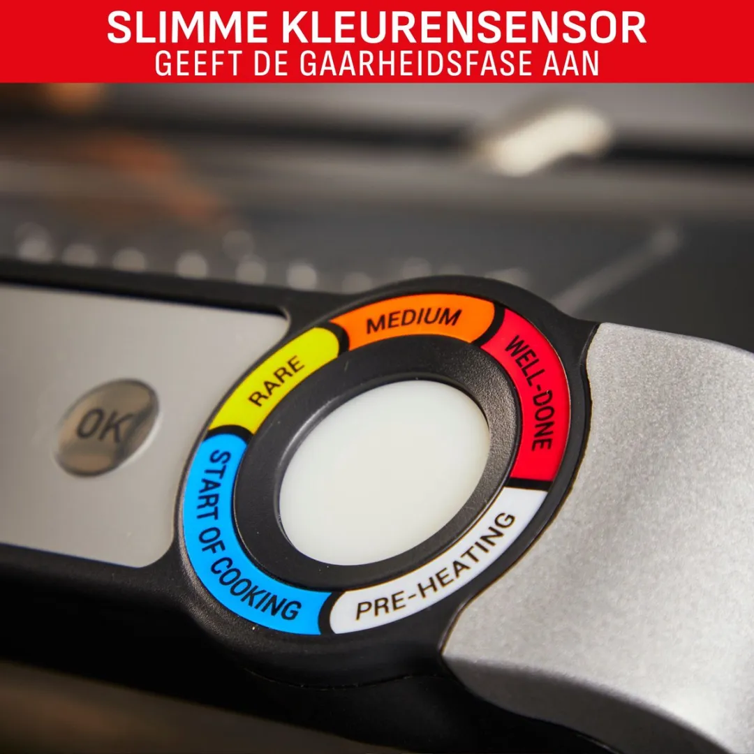Tefal OptiGrill+ GC718D10 Contactgrill - 2000W - Inclusief tang