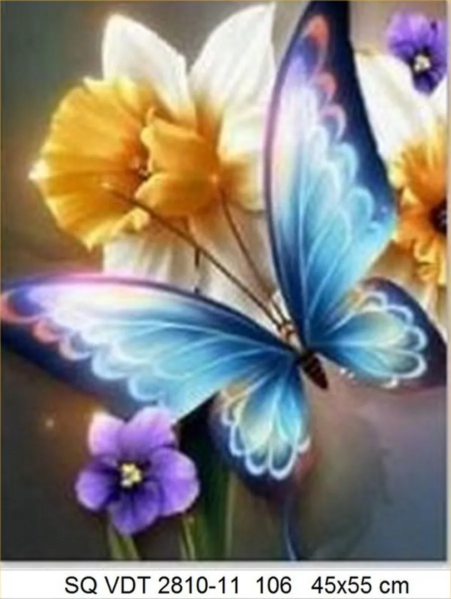 VDTOYS DIAMOND Painting VDTA106 Vlinder - 55x45cm