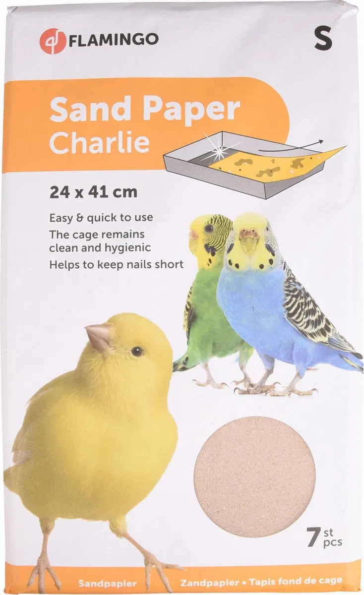 Flamingo Zandpapier Vogelbodembedekking 7 Stuks
