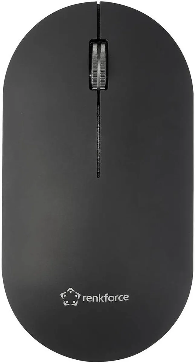 Renkforce RF-WM-200-1 Draadloze Muis - 3 Toetsen 4000 dpi - Zwart